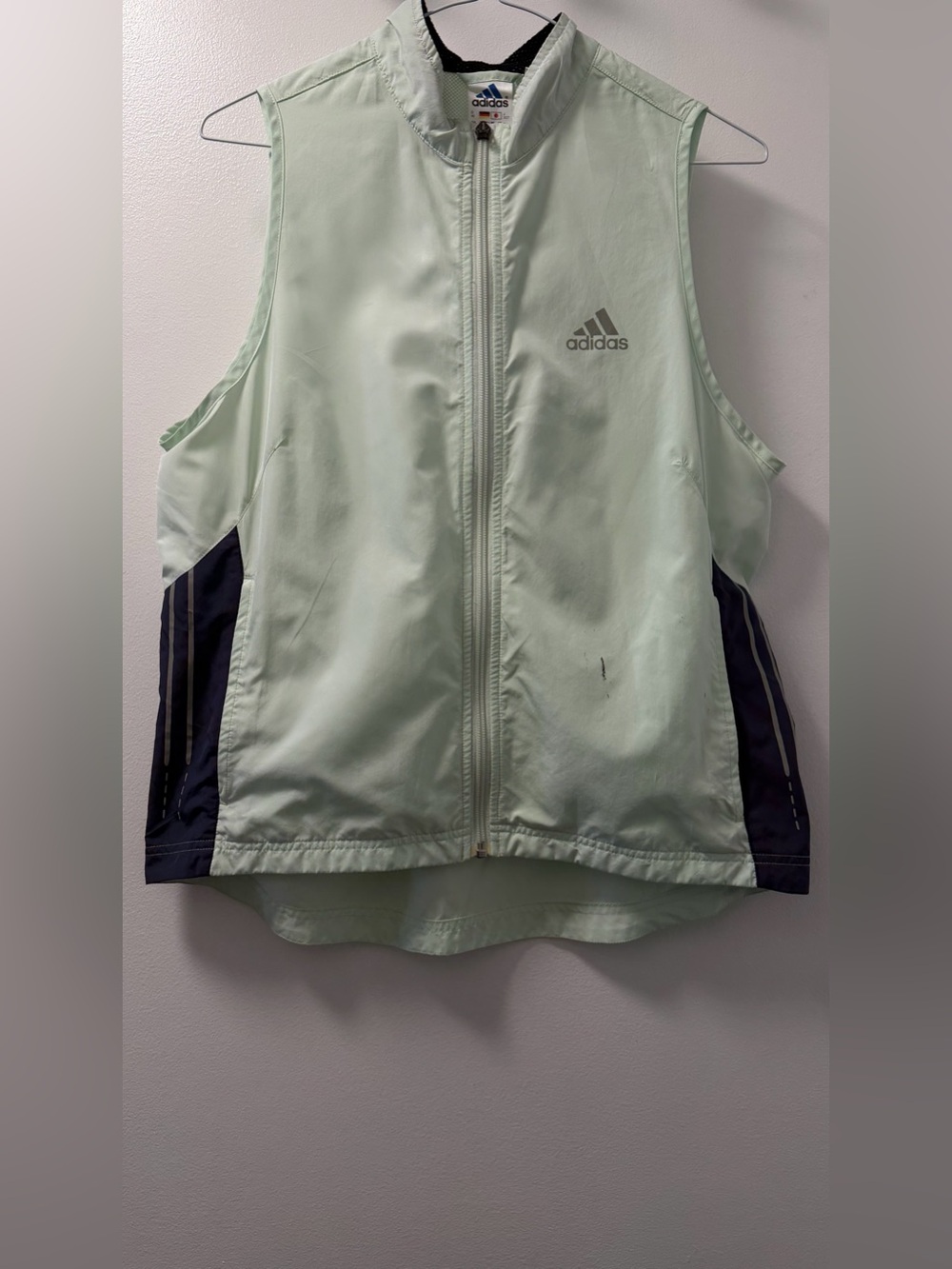 Vintage Y2K Adidas ClimaShell Wind Running Vest Mint M